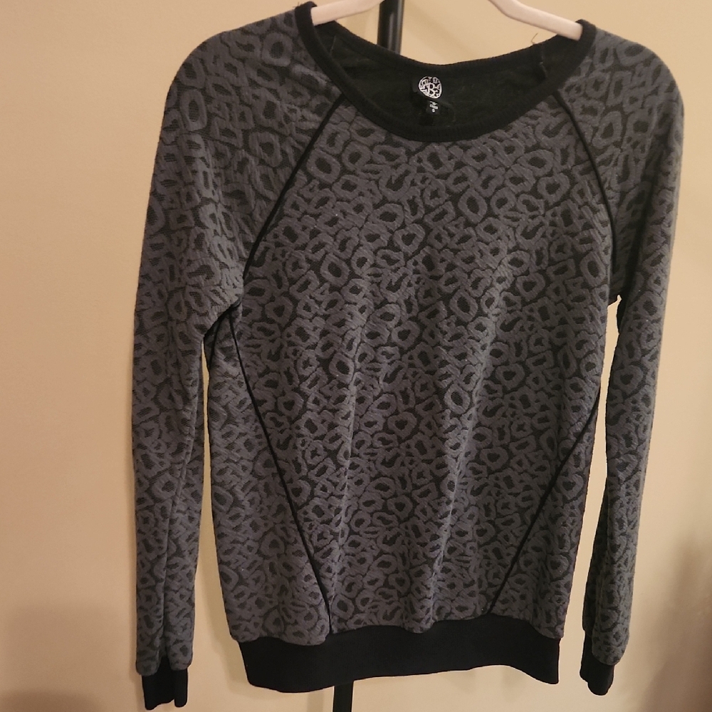 Bobeau Charcoal Animal Print Women's Hoodie